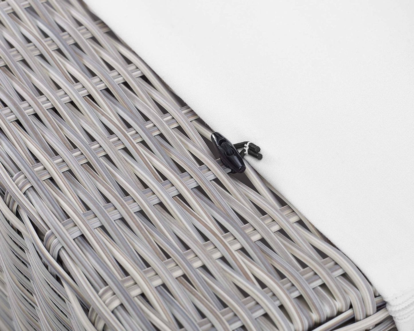 Modway Outlet Conway Sunbrella? Outdoor Patio Wicker Rattan Ottoman by Modway  Outdoor Furniture Furniture Light Gray White - EEI-3971-LGR-WHI