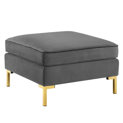 Modway Outlet Ardent Performance Velvet Ottoman by Modway  Living Room Furniture Gray - EEI-3987-GRY