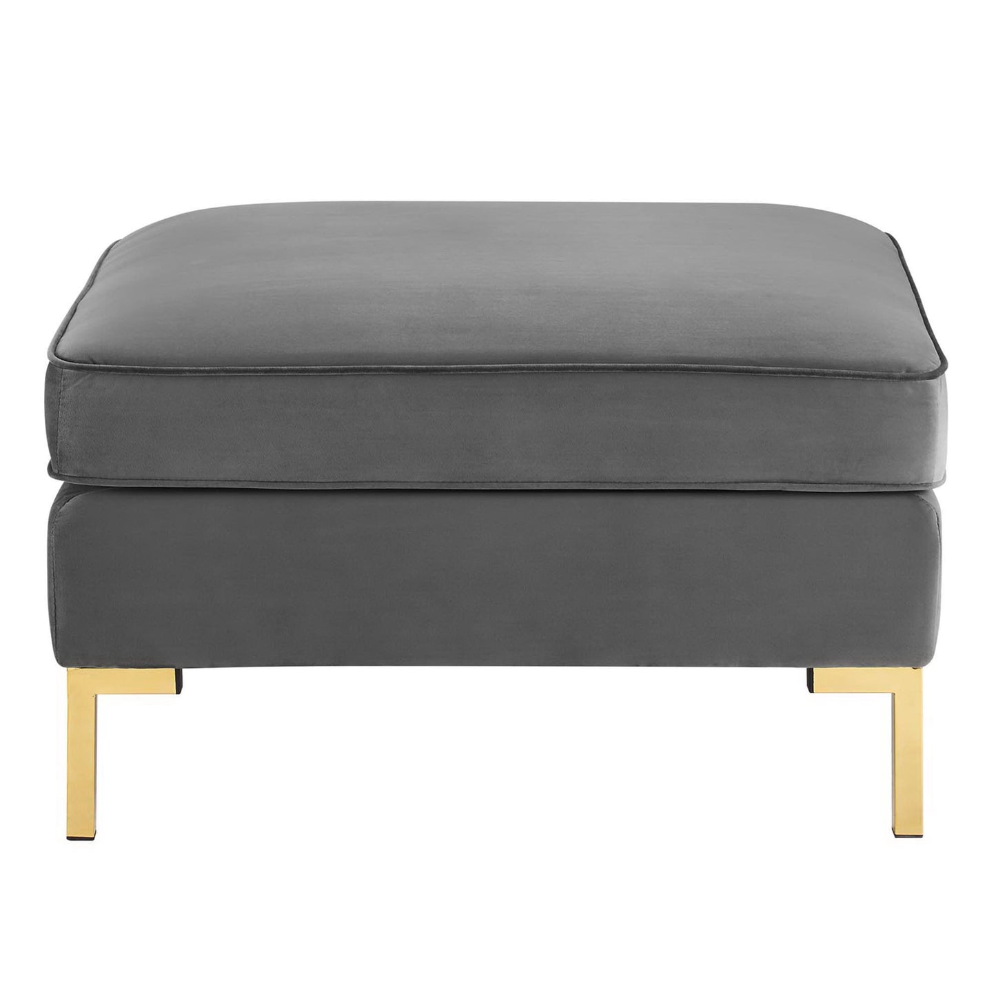 Modway Outlet Ardent Performance Velvet Ottoman by Modway  Living Room Furniture Gray - EEI-3987-GRY