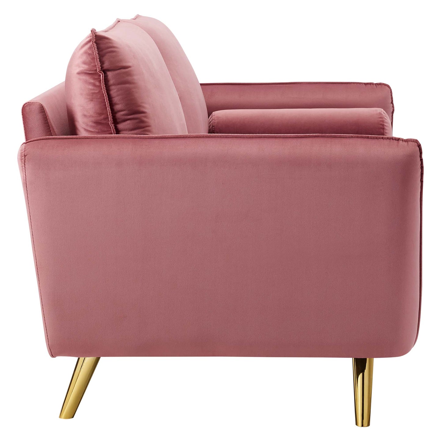 Modway Outlet Revive Performance Velvet Sofa by Modway  Living Room Furniture Dusty Rose - EEI-3988-DUS