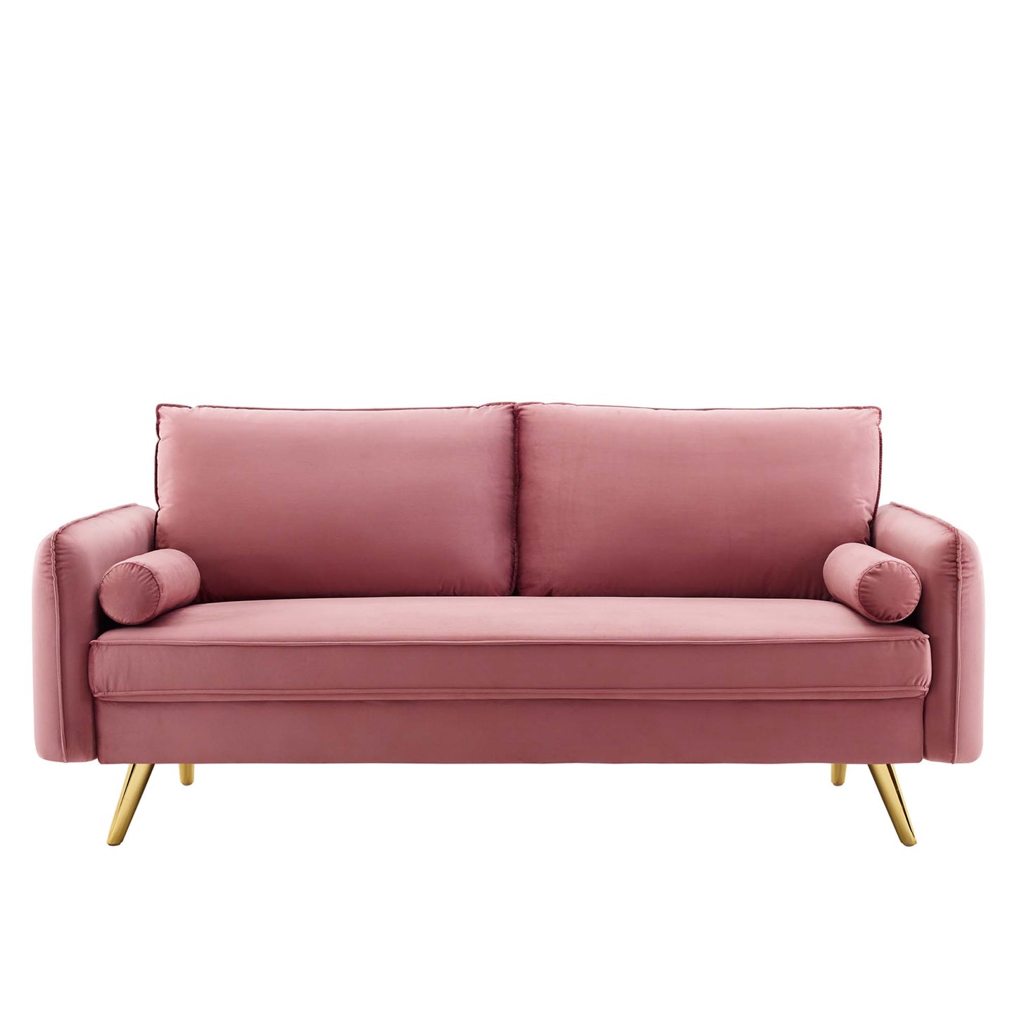 Modway Outlet Revive Performance Velvet Sofa by Modway  Living Room Furniture Dusty Rose - EEI-3988-DUS