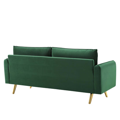 Modway Outlet Revive Performance Velvet Sofa by Modway  Living Room Furniture Emerald - EEI-3988-EME