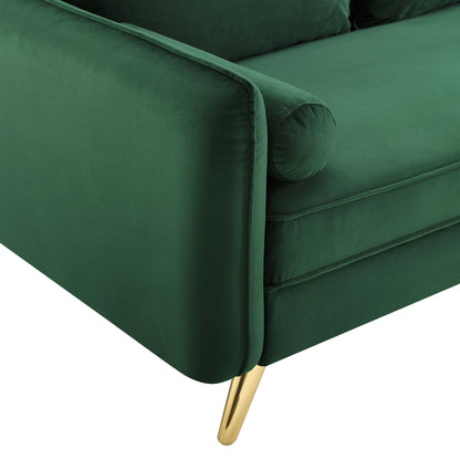 Modway Outlet Revive Performance Velvet Sofa by Modway  Living Room Furniture Emerald - EEI-3988-EME