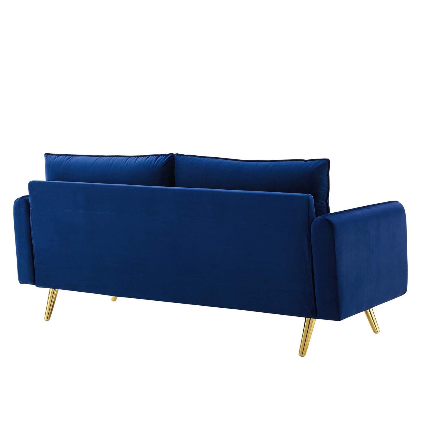 Modway - Revive Performance Velvet Sofa by Modway  Living Room Sofas and Armchairs Blue - EEI-3988-NAV
