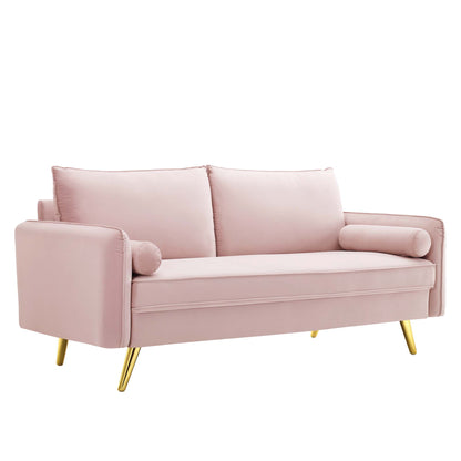 Modway Outlet Revive Performance Velvet Sofa by Modway  Living Room Furniture Pink - EEI-3988-PNK