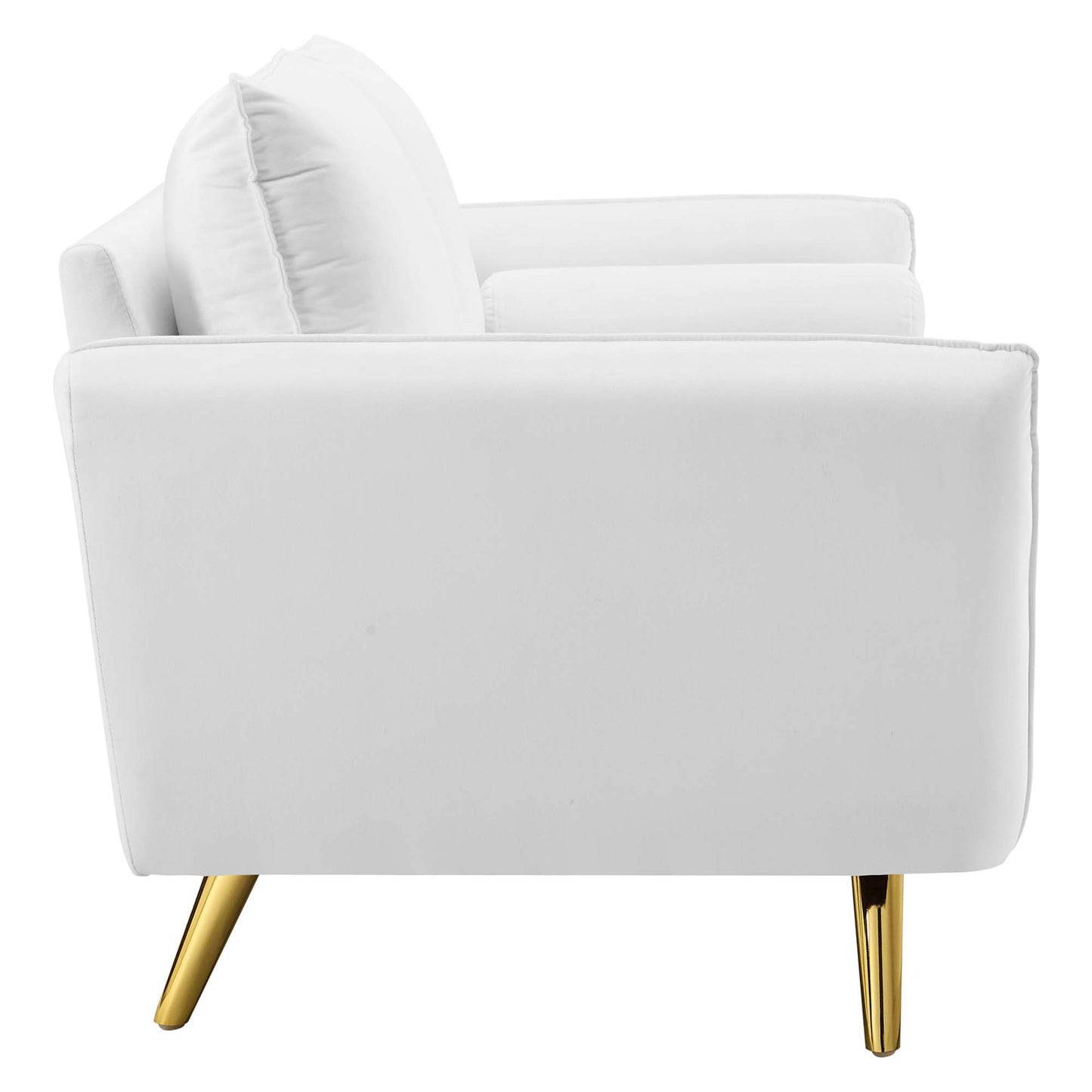 Modway - Revive Performance Velvet Sofa by Modway  Living Room Sofas and Armchairs White - EEI-3988-WHI