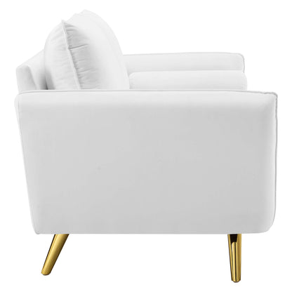 Modway - Revive Performance Velvet Sofa by Modway  Living Room Sofas and Armchairs White - EEI-3988-WHI