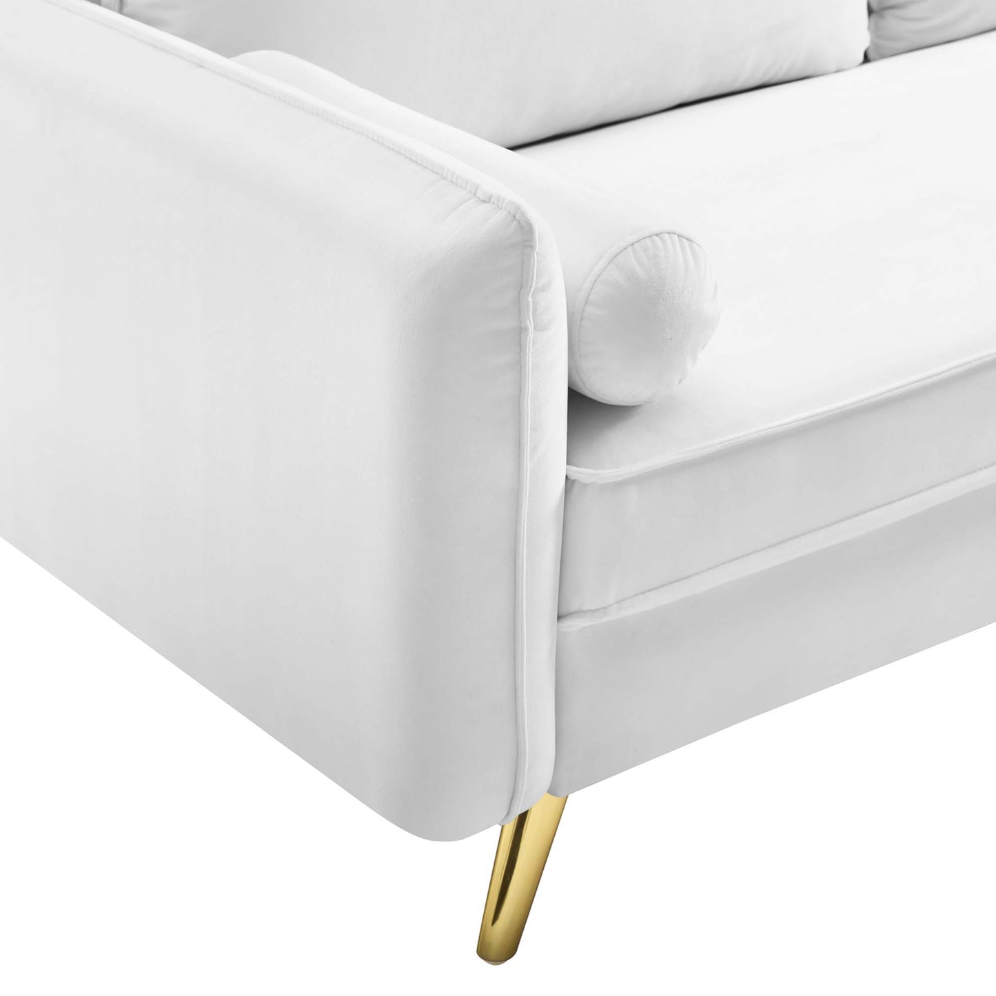 Modway - Revive Performance Velvet Sofa by Modway  Living Room Sofas and Armchairs White - EEI-3988-WHI