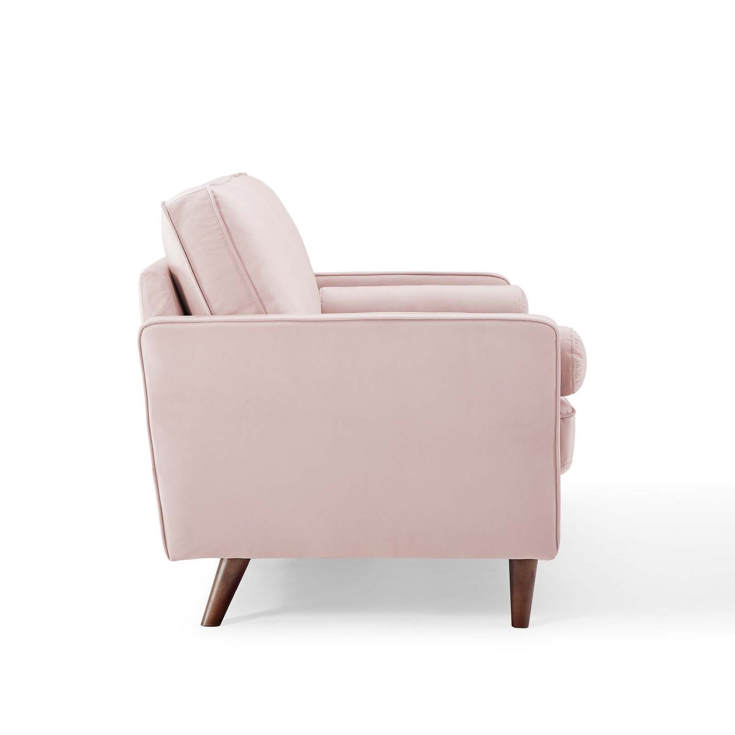 Modway Outlet Valour Performance Velvet Loveseat by Modway  Living Room Furniture Pink - EEI-4004-PNK