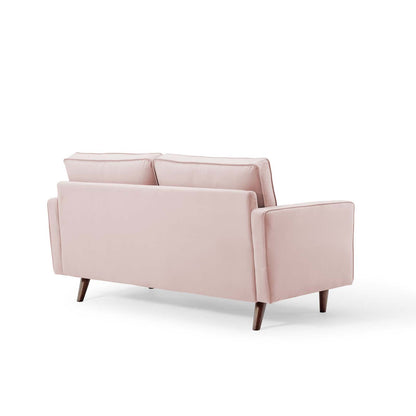 Modway Outlet Valour Performance Velvet Loveseat by Modway  Living Room Furniture Pink - EEI-4004-PNK
