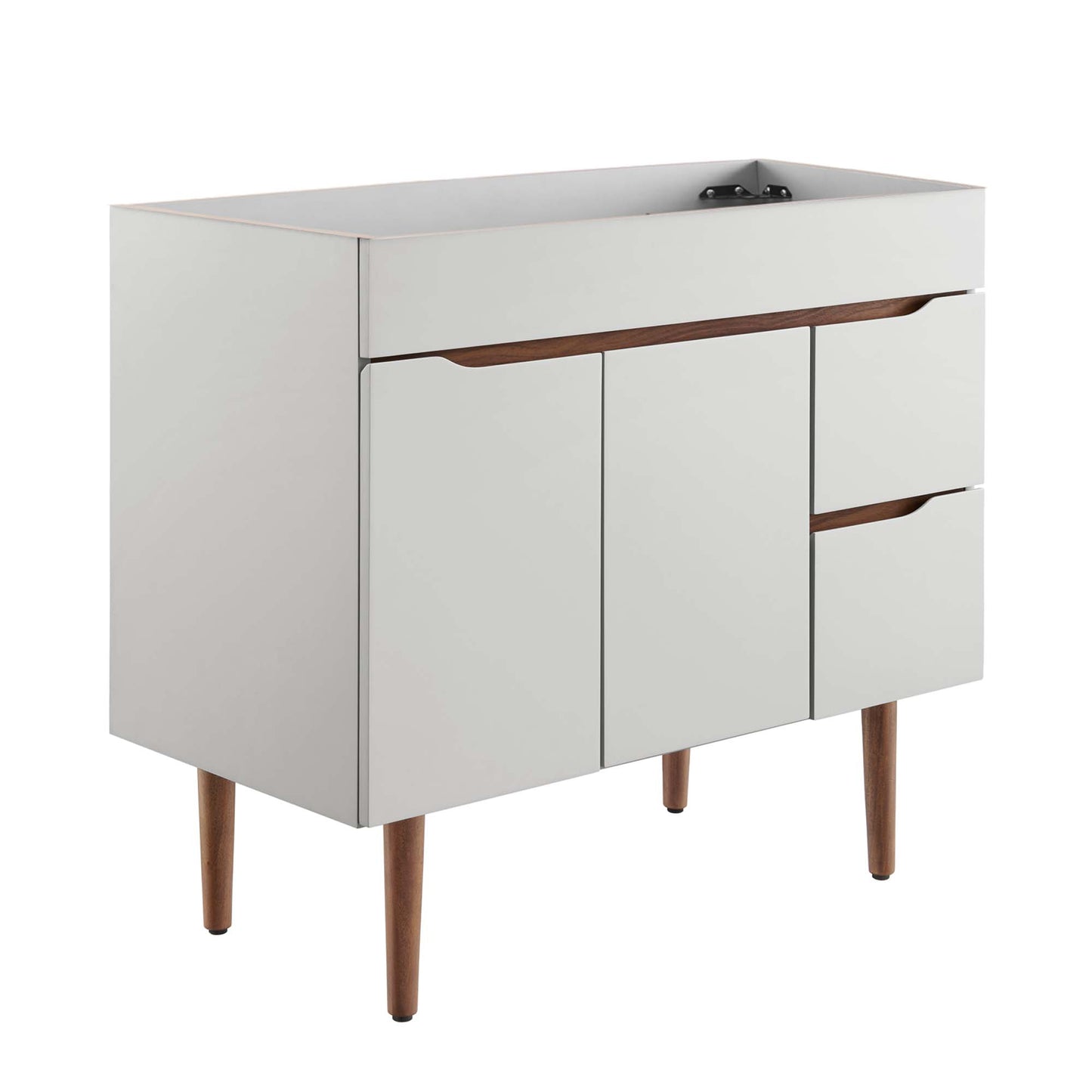 Modway Outlet Harvest 36" Bathroom Vanity Cabinet (Sink Basin Not Included) by Modway  Bathroom Furniture Gray Walnut - EEI-4044-GRY-WAL