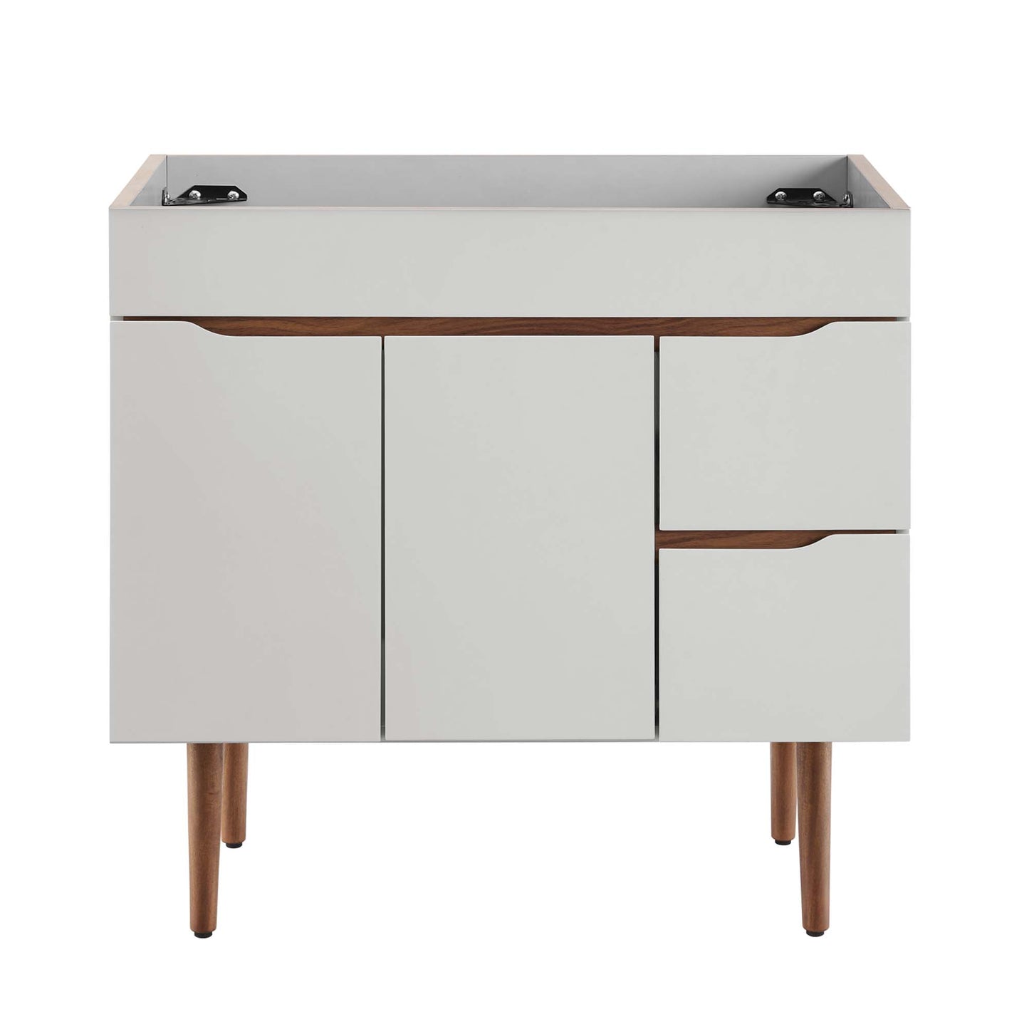 Modway Outlet Harvest 36" Bathroom Vanity Cabinet (Sink Basin Not Included) by Modway  Bathroom Furniture Gray Walnut - EEI-4044-GRY-WAL