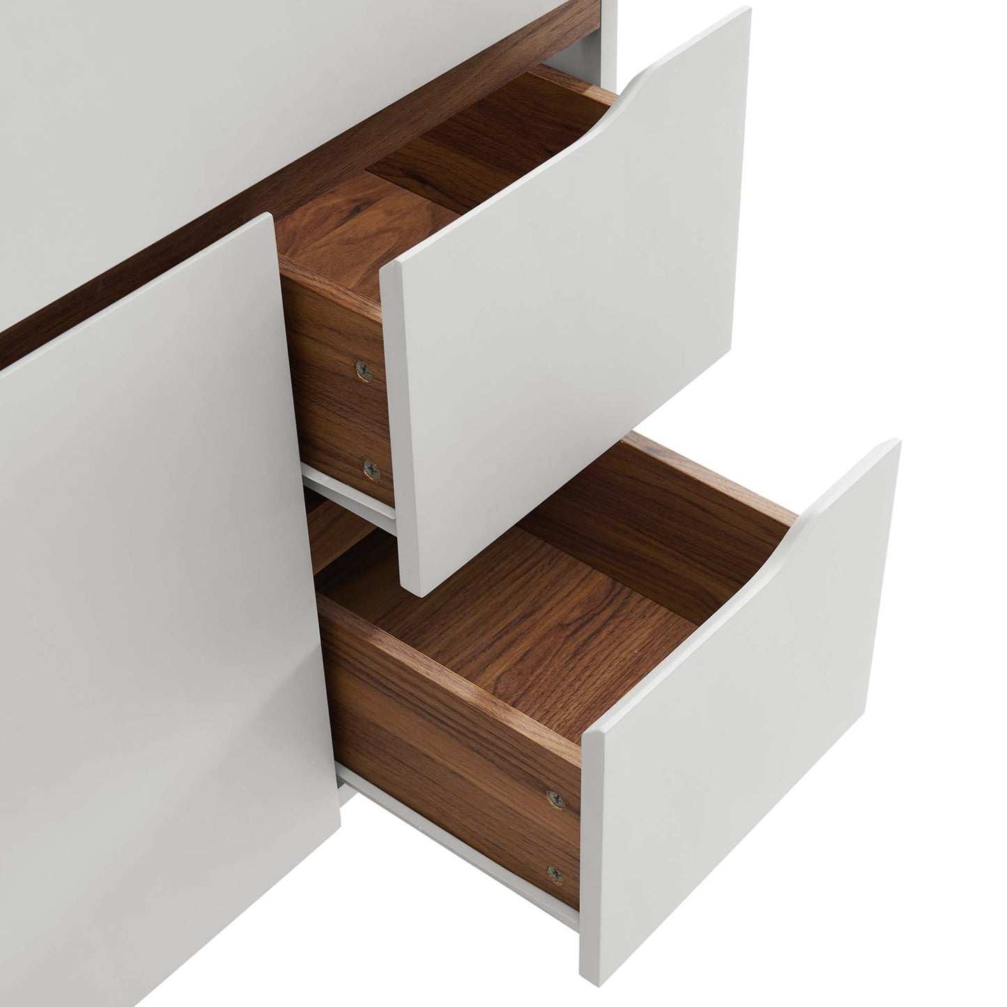 Modway Outlet Harvest 36" Bathroom Vanity Cabinet (Sink Basin Not Included) by Modway  Bathroom Furniture Gray Walnut - EEI-4044-GRY-WAL