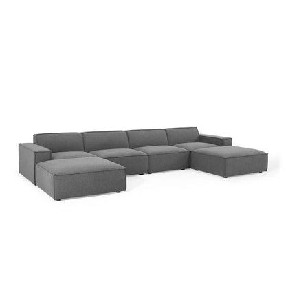 Modway - Restore 6-Piece Sectional Sofa by Modway  Living Room Sofas and Armchairs Brown - EEI-4116-CHA