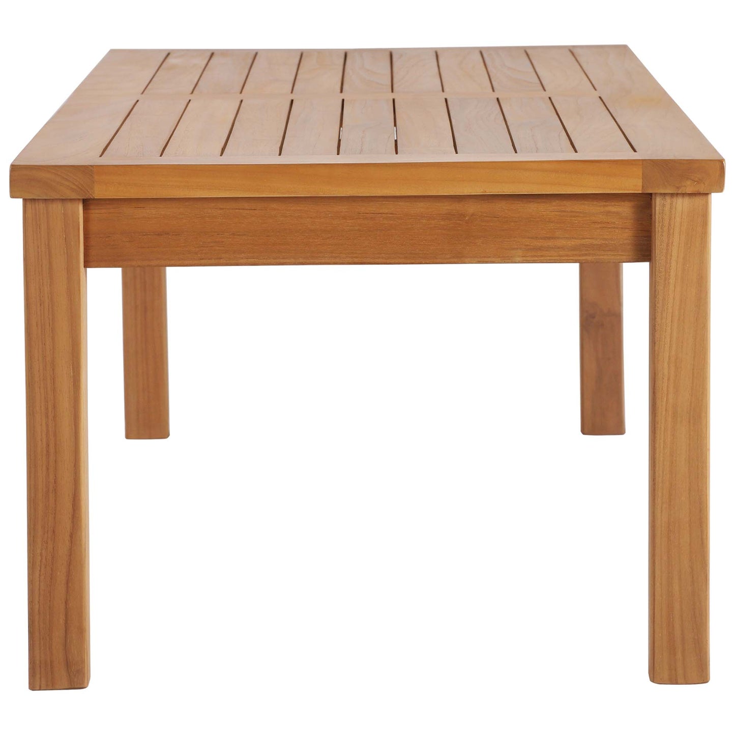 Modway - Upland Outdoor Patio Teak Wood Coffee Table by Modway  Outdoor Furniture Bar and Dining Brown - EEI-4122-NAT