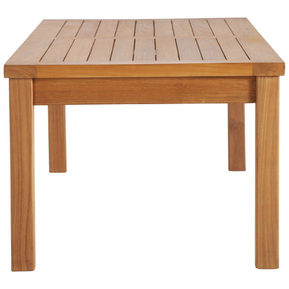 Modway - Upland Outdoor Patio Teak Wood Coffee Table by Modway  Outdoor Furniture Bar and Dining Brown - EEI-4122-NAT