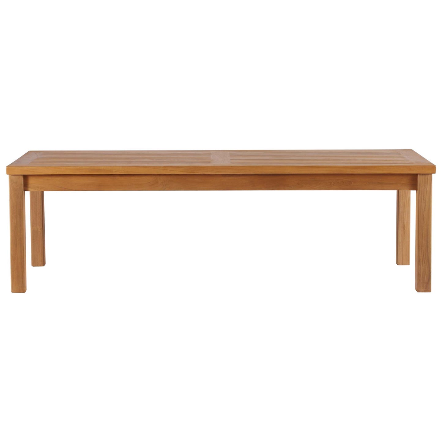 Modway - Upland Outdoor Patio Teak Wood Coffee Table by Modway  Outdoor Furniture Bar and Dining Brown - EEI-4122-NAT