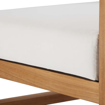 Modway - Upland Outdoor Patio Right-Arm Chair by Modway  Outdoor Furniture Sofa Sectionals White - EEI-4123-NAT-WHI