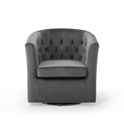 Modway Outlet Prospect Tufted Performance Velvet Swivel Armchair by Modway  Living Room Furniture Charcoal - EEI-4138-CHA