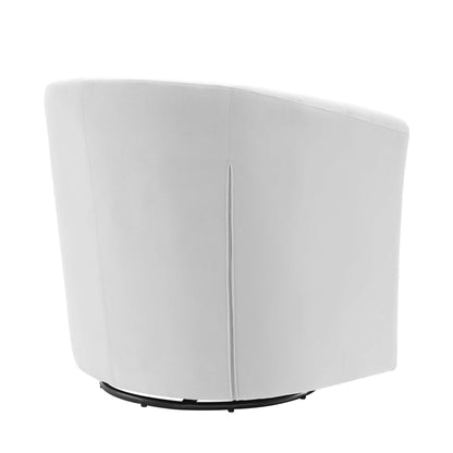 Modway - Prospect Tufted Performance Velvet Swivel Armchair by Modway  Living Room Sofas and Armchairs Gray - EEI-4138-LGR