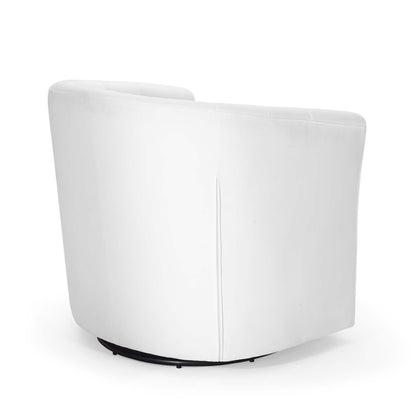 Modway - Prospect Tufted Performance Velvet Swivel Armchair by Modway  Living Room Sofas and Armchairs White - EEI-4138-WHI