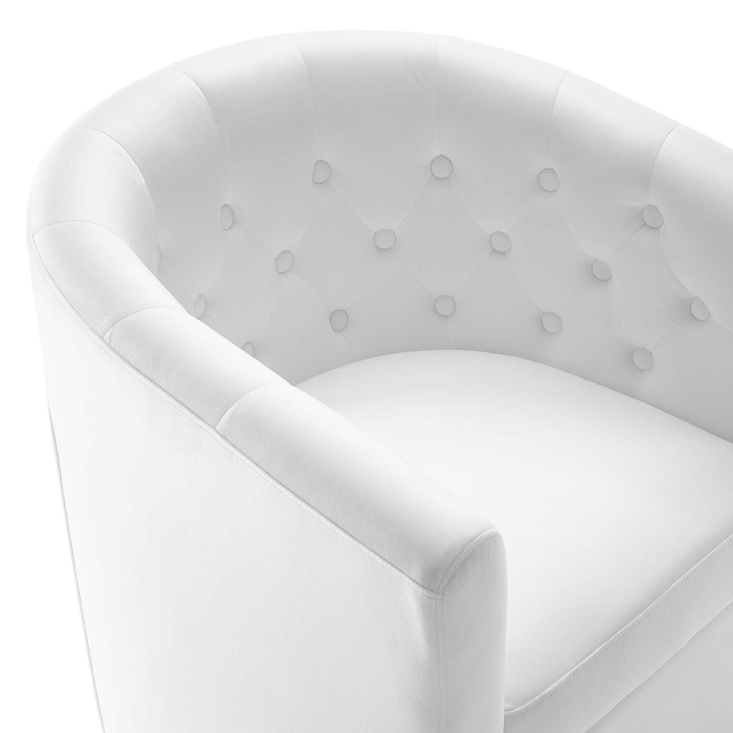 Modway - Prospect Tufted Performance Velvet Swivel Armchair by Modway  Living Room Sofas and Armchairs White - EEI-4138-WHI