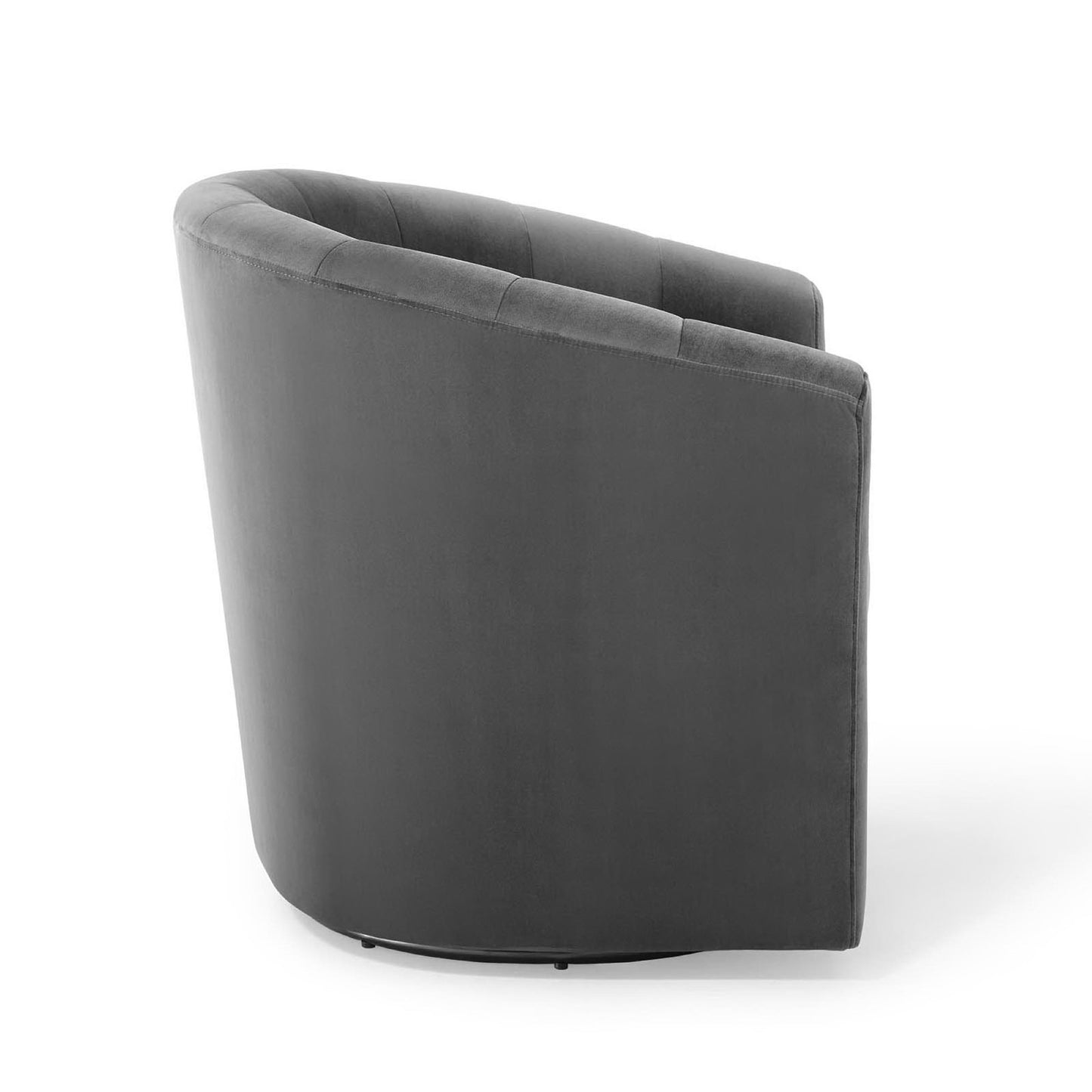 Modway - Prospect Performance Velvet Swivel Armchair by Modway  Living Room Sofas and Armchairs Black - EEI-4139-CHA