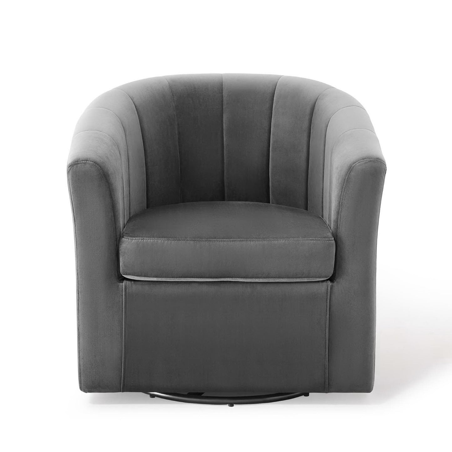 Modway - Prospect Performance Velvet Swivel Armchair by Modway  Living Room Sofas and Armchairs Black - EEI-4139-CHA
