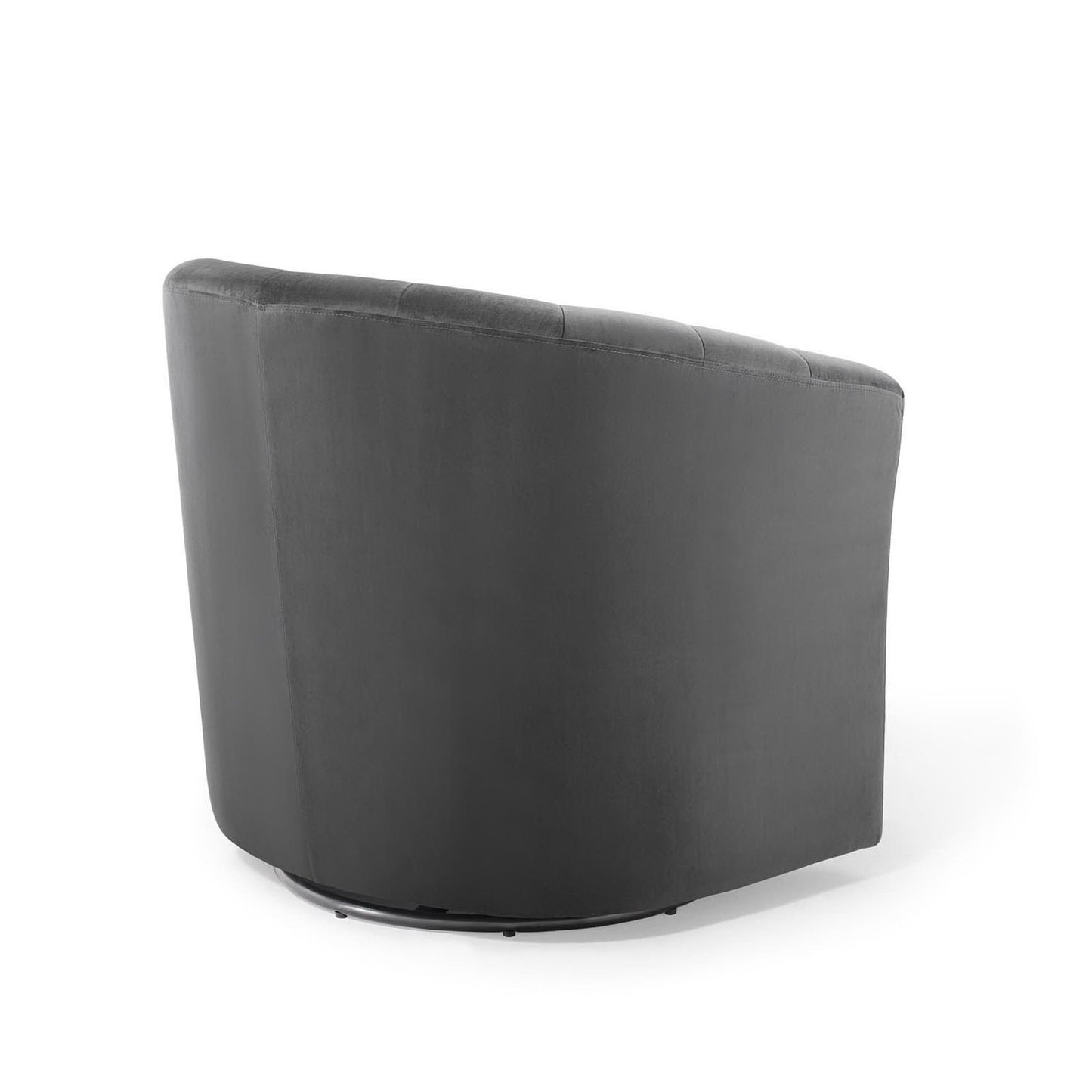 Modway - Prospect Performance Velvet Swivel Armchair by Modway  Living Room Sofas and Armchairs Black - EEI-4139-CHA