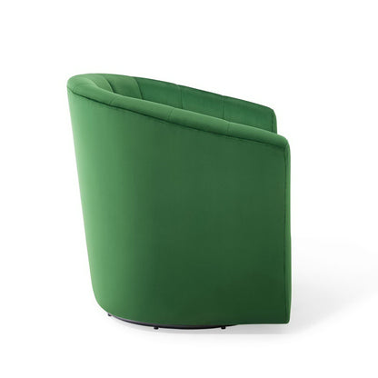 Modway Outlet Prospect Performance Velvet Swivel Armchair by Modway  Living Room Furniture Emerald - EEI-4139-EME