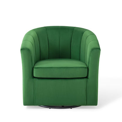 Modway Outlet Prospect Performance Velvet Swivel Armchair by Modway  Living Room Furniture Emerald - EEI-4139-EME