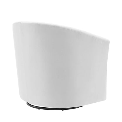 Modway - Prospect Performance Velvet Swivel Armchair by Modway  Living Room Sofas and Armchairs Gray - EEI-4139-LGR