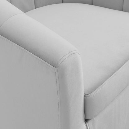 Modway - Prospect Performance Velvet Swivel Armchair by Modway  Living Room Sofas and Armchairs Gray - EEI-4139-LGR