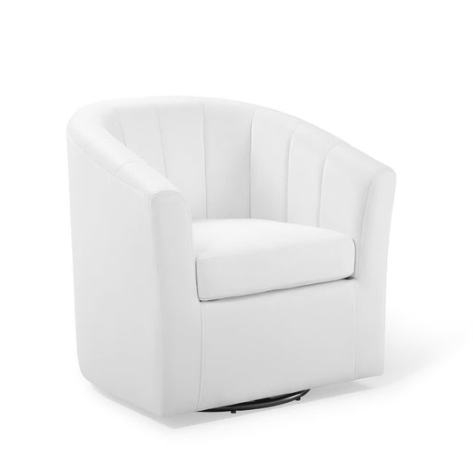 Modway - Prospect Performance Velvet Swivel Armchair by Modway  Living Room Sofas and Armchairs White - EEI-4139-WHI