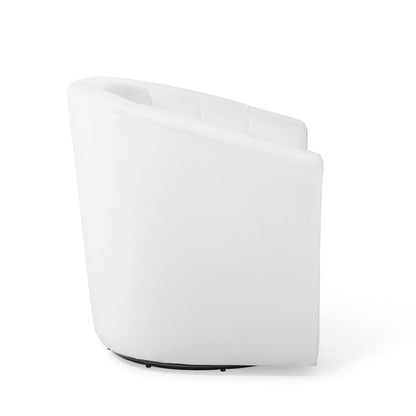 Modway - Prospect Performance Velvet Swivel Armchair by Modway  Living Room Sofas and Armchairs White - EEI-4139-WHI