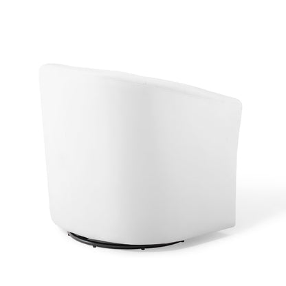 Modway - Prospect Performance Velvet Swivel Armchair by Modway  Living Room Sofas and Armchairs White - EEI-4139-WHI