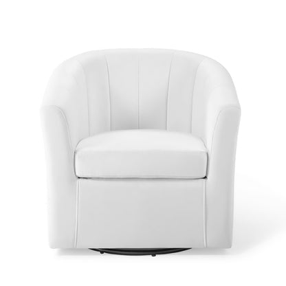 Modway - Prospect Performance Velvet Swivel Armchair by Modway  Living Room Sofas and Armchairs White - EEI-4139-WHI