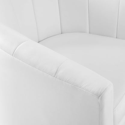 Modway - Prospect Performance Velvet Swivel Armchair by Modway  Living Room Sofas and Armchairs White - EEI-4139-WHI