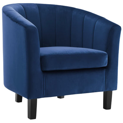 Modway - Prospect Channel Tufted Performance Velvet Armchair Set of 2 by Modway  Living Room Sofas and Armchairs Blue - EEI-4150-NAV