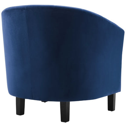 Modway - Prospect Channel Tufted Performance Velvet Armchair Set of 2 by Modway  Living Room Sofas and Armchairs Blue - EEI-4150-NAV