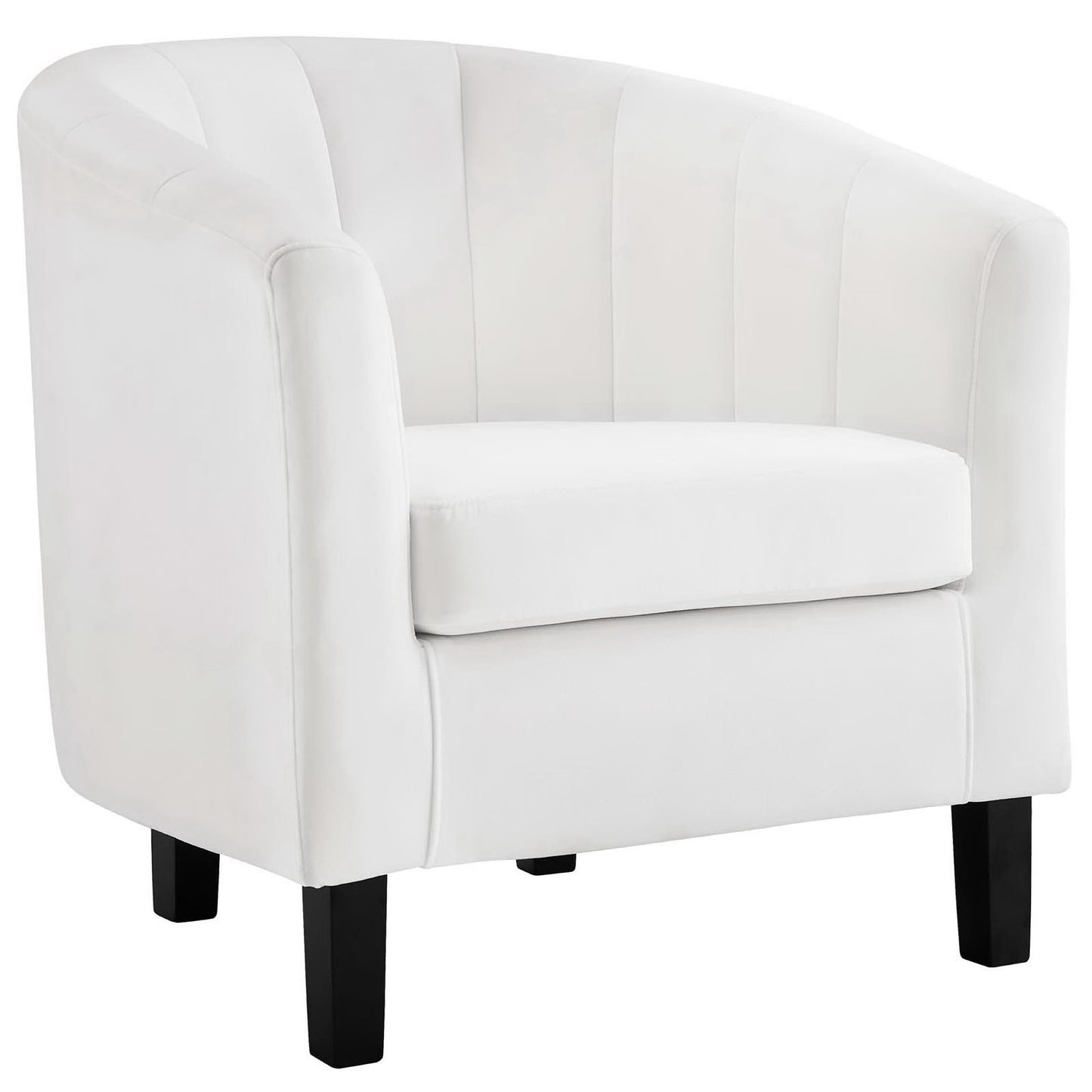 Modway - Prospect Channel Tufted Performance Velvet Armchair Set of 2 by Modway  Living Room Sofas and Armchairs White - EEI-4150-WHI