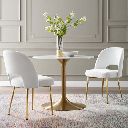 Modway Outlet Rouse Dining Room Side Chair Set of 2 by Modway  Bar and Dining Furniture White - EEI-4162-WHI