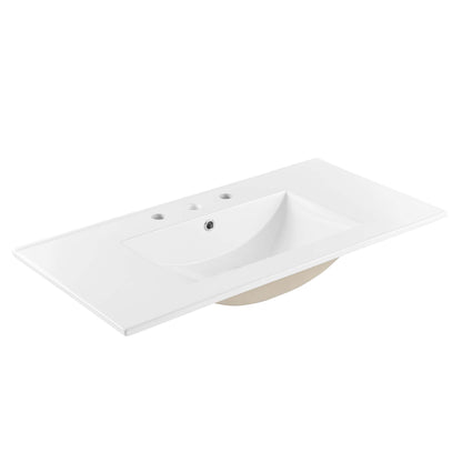 Modway - Cayman 36" Bathroom Sink by Modway  Bathroom Vanities White - EEI-4203-WHI