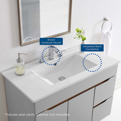 Modway - Cayman 36" Bathroom Sink by Modway  Bathroom Vanities White - EEI-4203-WHI
