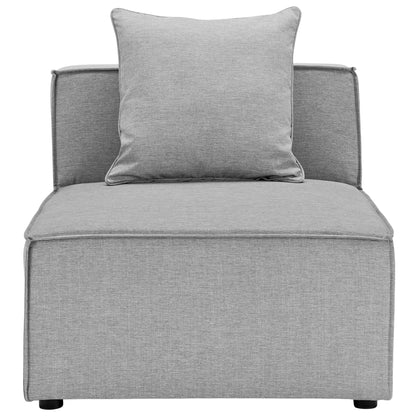 Modway - Saybrook Outdoor Patio Upholstered Sectional Sofa Armless Chair by Modway  Outdoor Furniture Sofa Sectionals Gray - EEI-4209-GRY