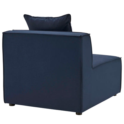 Modway - Saybrook Outdoor Patio Upholstered Sectional Sofa Armless Chair by Modway  Outdoor Furniture Sofa Sectionals Blue - EEI-4209-NAV