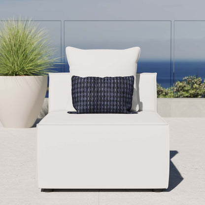Modway - Saybrook Outdoor Patio Upholstered Sectional Sofa Armless Chair by Modway  Outdoor Furniture Sofa Sectionals White - EEI-4209-WHI