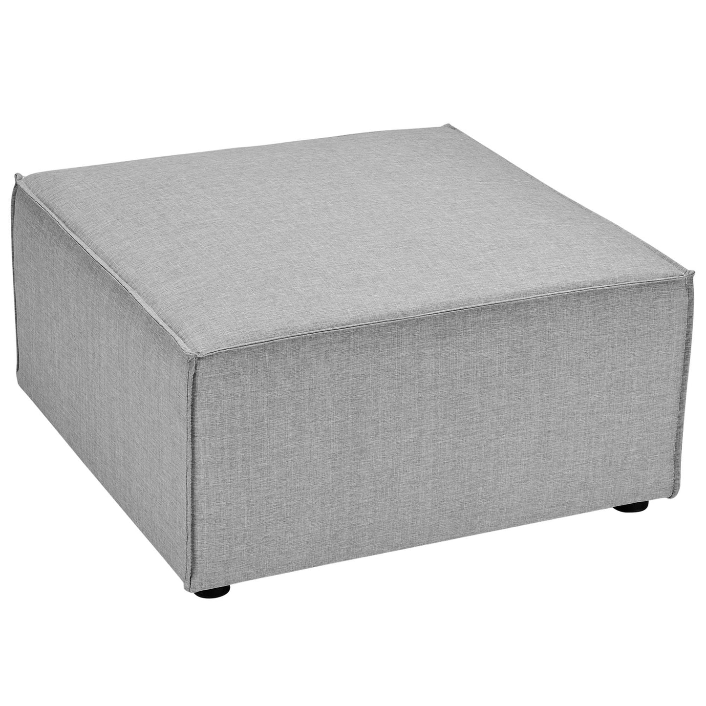 Modway - Saybrook Outdoor Patio Upholstered Sectional Sofa Ottoman by Modway  Outdoor Furniture Sofa Sectionals Gray - EEI-4211-GRY
