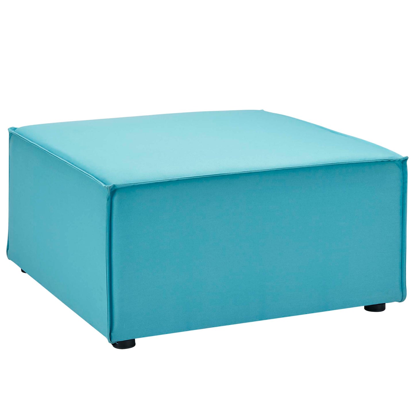 Modway Outlet Saybrook Outdoor Patio Upholstered Sectional Sofa Ottoman by Modway  Outdoor Furniture Furniture Turquoise - EEI-4211-TUR
