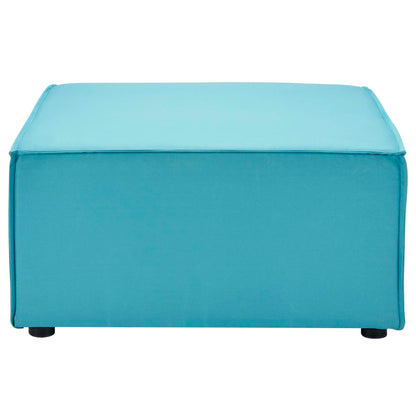 Modway Outlet Saybrook Outdoor Patio Upholstered Sectional Sofa Ottoman by Modway  Outdoor Furniture Furniture Turquoise - EEI-4211-TUR